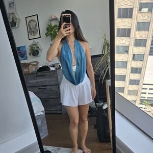 EDIKTED Seabound Cowl Neck Backless Halter Top